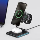 7MD 3 IN 1 Foldable Fast Wireless Charging Station 15W For Phone / Watch / Earpods Model: 7MD-W07