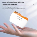 7MD Electric Nail Clipper, 2 in 1 Rechargeable Nail Clipper & Trimmer With Light Model: D606