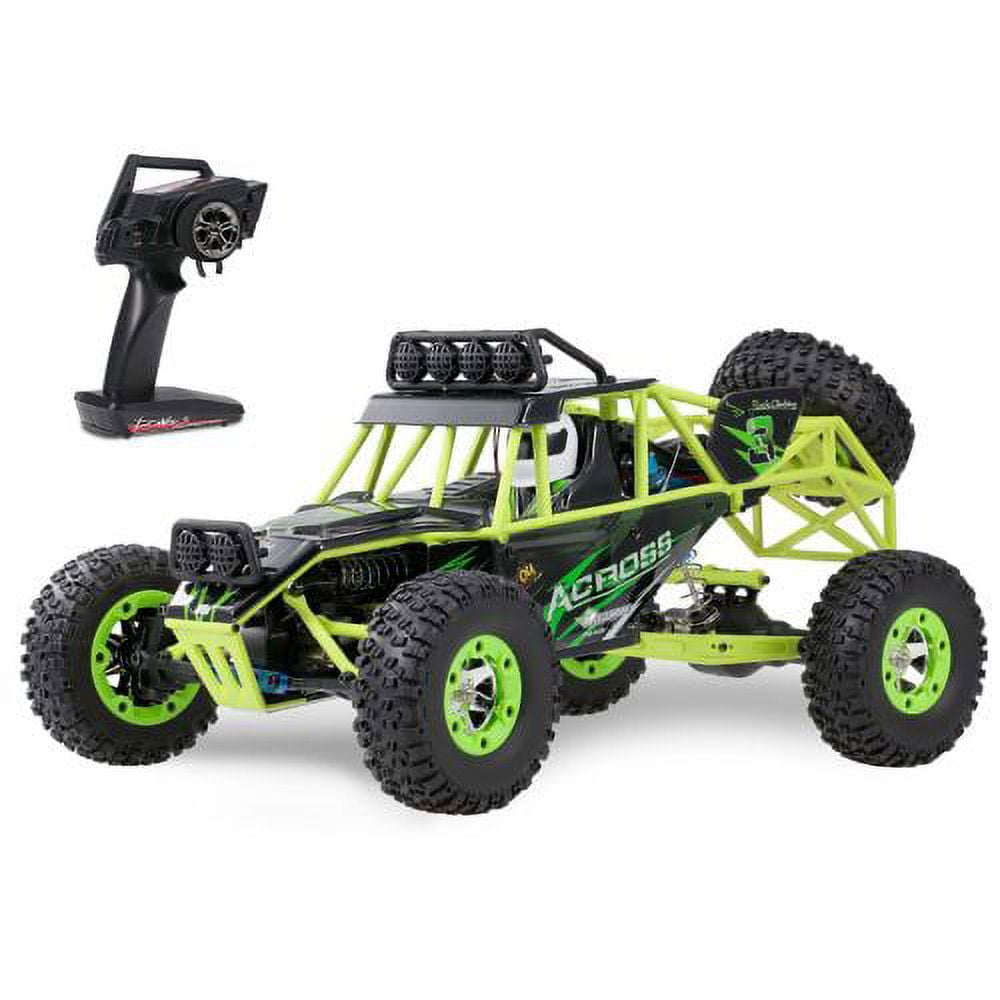 Wltoys Remote Control Race Car, Remote Climbing Over Obstacles King, Waterproof Car RTR Version 4WD, 50KM/H, 1:12 Scale (No.12427) AGES14+