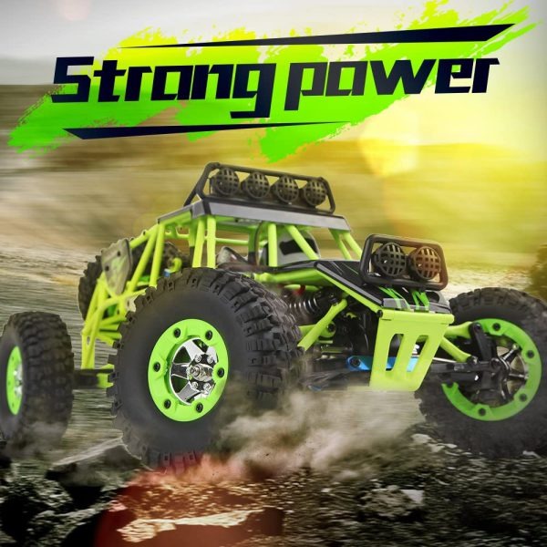Wltoys Remote Control Race Car, Remote Climbing Over Obstacles King, Waterproof Car RTR Version 4WD, 50KM/H, 1:12 Scale (No.12427) AGES14+