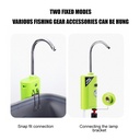 Portable Smart Water Pump Rechargeable 2600mAh, Outdoor Camping Indoor Induction LED Lighting Water Pump | QSQ-2 | White