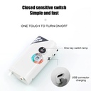 Portable Smart Water Pump Rechargeable 2600mAh, Outdoor Camping Indoor Induction LED Lighting Water Pump | QSQ-2 | White