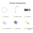 Portable Smart Water Pump Rechargeable 2600mAh, Outdoor Camping Indoor Induction LED Lighting Water Pump | QSQ-2 | White