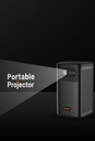 Porodo Android 9.0 960*540P DLP Portable Projector - Black | PD-LSDLPP-BK |
