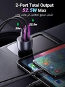 UGREEN 52.5W Fast Car Charger Dual USB Ports Fast Car Power Adapter | CD213 / P/N: 60980B |