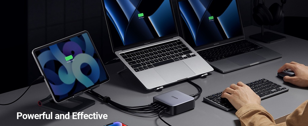 UGREEN Nexode 200W 6-Port Gan Desktop Fast Charger | CD271/40915ZD |