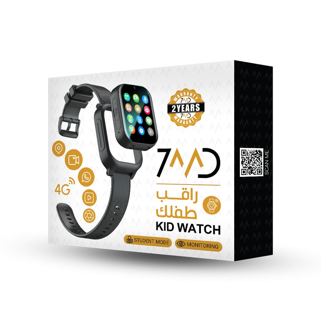 7MD Kids Smart Watch 4G With SIM Card Slot / GPS Tracker / Video Call - K26