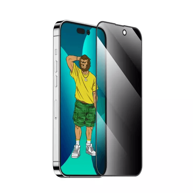 Green Lion 3D, Scratch Free, Round Edge Glass Screen Protector for iPhone 14 Pro / 14 Pro Max -Black Edge / Clear | GN3DSFCL14 |