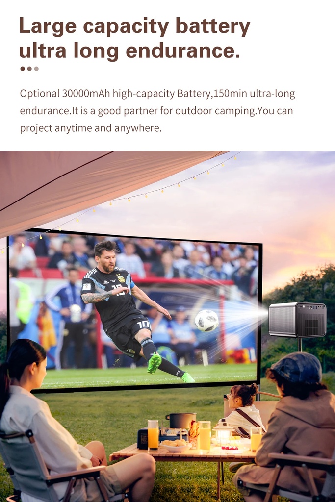 7MD FHD 1600 ANSI Smart Android Projector
