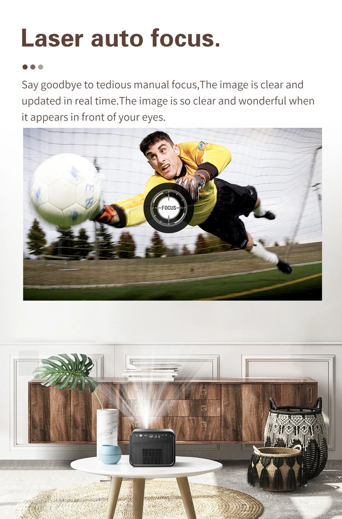 7MD FHD 1600 ANSI Smart Android Projector