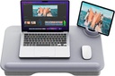 Green Lion Multi-Functional Cushioned Lap Desk 17 Inches - Gray | GNMULFLAPDKGY |