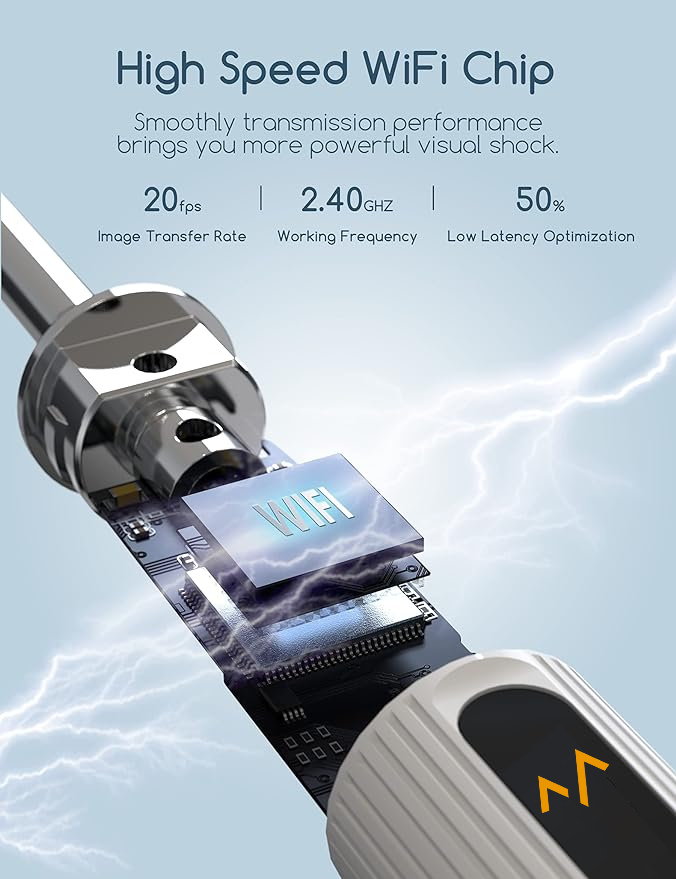 7MD Ear Cleaner Portable Visual Wifi Ear Wax Cleaner Endoscope With Rechargeable Battery | MX8 |