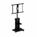 Porodo Mobile TV Stand with wheel 32"-75"| PD-TVFSW-BK |