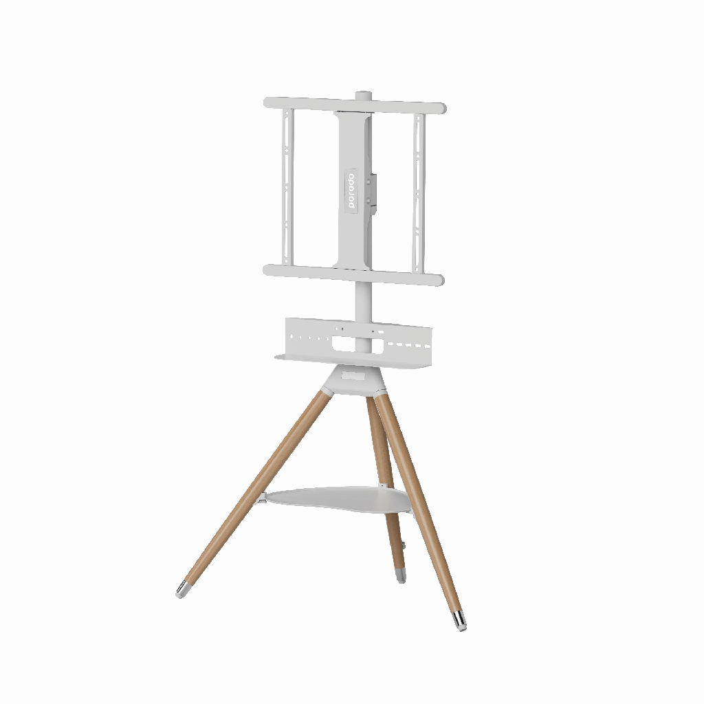 Porodo Tripod Wooden TV Stand For 32" - 65" TVs | PD-ATVFTS-WH |
