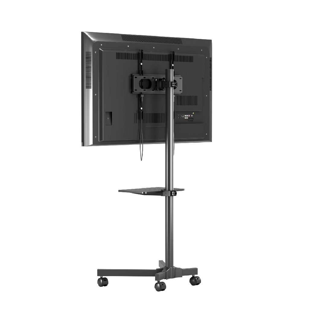Porodo Mobile TV Stand Dynamic For 23"-60" Inch TVs with MAX VESA 400x400mm | PD-TVCRT-BK |
