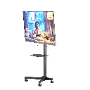 Porodo Mobile TV Stand Dynamic For 23"-60" Inch TVs with MAX VESA 400x400mm | PD-TVCRT-BK |