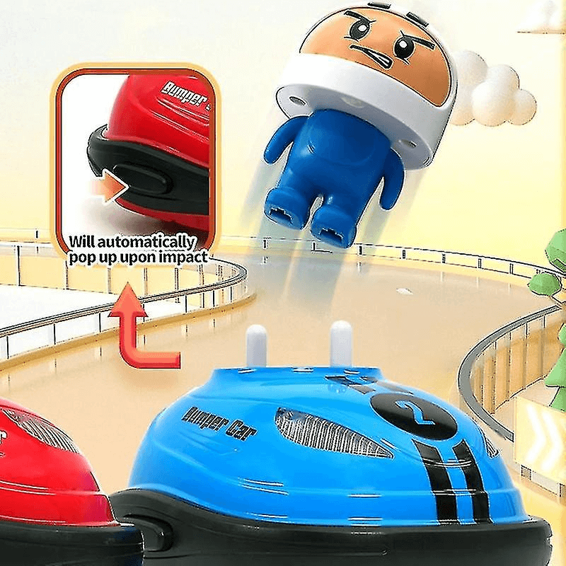 POP UP Remote Control Collision Cars Set of 2 Bumper Cars Toy (6+AGES) NO:0355-1