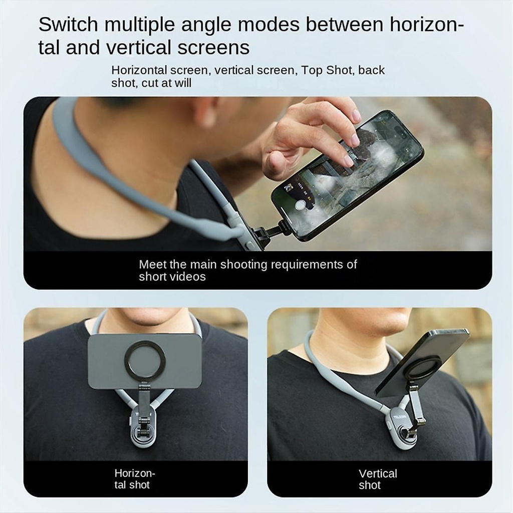 TELESIN Magnetic Neck Holder Mount for Action Cameras Phones | MNM-001 |