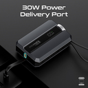 Promate 10,000mAh 30W Power Bank With Apple Watch Charger & Built-in USB-C Cable | Neo-10 |