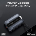 Promate 10,000mAh 30W Power Bank With Apple Watch Charger & Built-in USB-C Cable | Neo-10 |