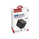 Promate Multi-Port Smart Charging Protected Universal Travel Adapter | TripMate-36W |