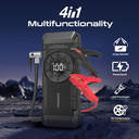 Promate 4 in 1 Kit 2000A/12V High-Capacity Jump Starter, Power Bank, Air Compressor & LED Flashlight | PatrolPack-2 |