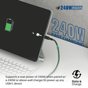 Promate 240W Super Speed Fast Charging USB-C Cable | PowerBolt240-1M |