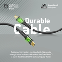 Promate 27W Power Delivery USB-C to Lightning Cable with Transparent Shells | TransLine-Ci |