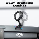 Promate 360° Car Mount MagSafe Compatible, Foldable Magnetic Ring Smartphone Holder | MagHoop-HG |