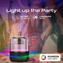 Promate HD LumiSound® 360° Surround Bluetooth Speaker With LED Lights | Glitz-L |