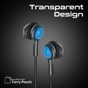 Promate Transparent Stereo USB-C Wired RGB Earphones | LumiBuds-C |