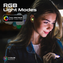 Promate Transparent Stereo USB-C Wired RGB Earphones | LumiBuds-C |