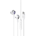 Promate Transparent Stereo USB-C Wired RGB Earphones | LumiBuds-C |