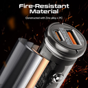 Promate 65W RapidCharge™ Transparent Mini Car Charger with Power Delivery & QC 3.0 | TransDrive-65W |