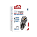 Promate 65W RapidCharge™ Transparent Mini Car Charger with Power Delivery & QC 3.0 | TransDrive-65W |