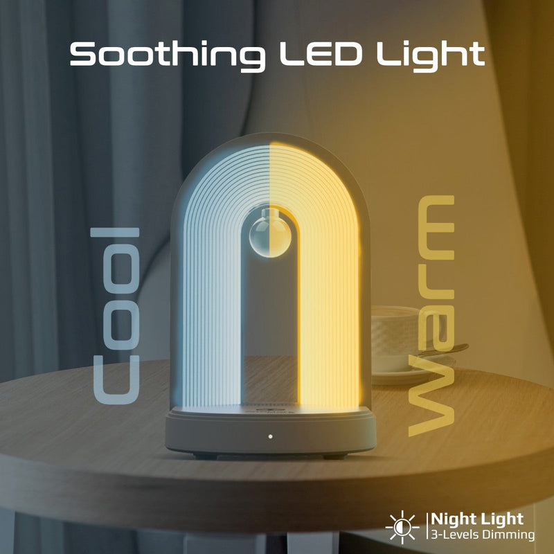 Promate 3 in 1 Multi-Functional LED Lamp, Bluetooth Speaker, with 15W Wireless Charger | Globe-Qi |