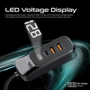 Promate 120W RapidCharge™ Car Charger with Multi-Port Backseat Charging Hub | GearHub-120W |