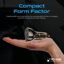 Promate 80W Multi-Port Transparent Car Charger with QC 3.0 & Power Delivery | TransDrive-80W |