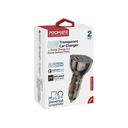 Promate 80W Multi-Port Transparent Car Charger with QC 3.0 & Power Delivery | TransDrive-80W |