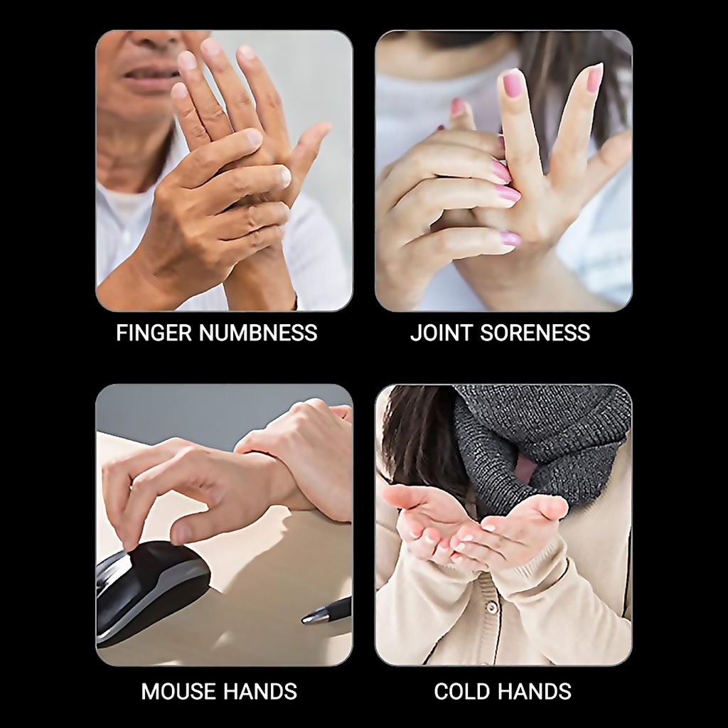 7MD Smart Electric Hand Massager, Hand, Wrist and Finger Massager with Heat and Compression