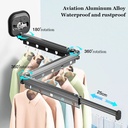 Wall Mounted Foldable Clothes Drying Rack hanger (131911)