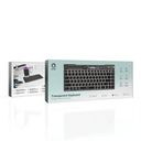 Green Lion Transparent Keyboard Scissor Foot Structure - Black | GNTPKYBBK |