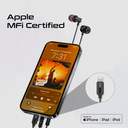 Promate MFi-Certified Ergonomic In-Ear Lightning Connector Earphones | Vibe-LT |