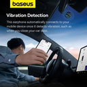 Baseus Dual-Mic Noise Cancellation Solar Charging Single Ear Wireless Earphone for Car - Black | CM10 |