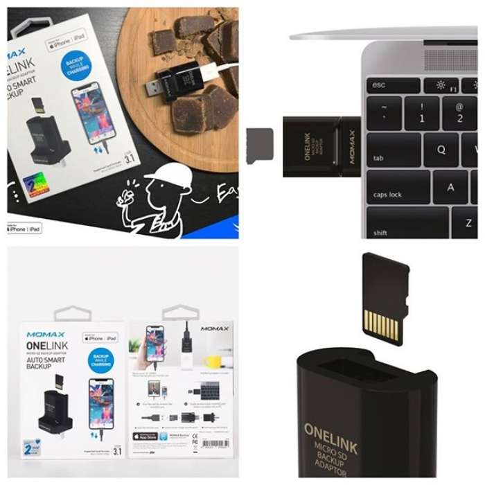 Momax Onelink Micro SD Auto Smart Backup Adapter