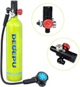 DEDEPU Diving Cylinder Mini Oxygen Tank Set Respirator Air Tank Hand Pump for Snorkeling Diving Sea Equipment