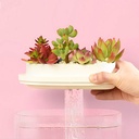 Geometry Mini Lazy Fish Tank USB Charging Self-cleaning Aquarium with 7 Colors LED Light from Xiaomi Youpin