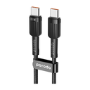 Porodo 50W Dual Port Car Charger PD 20W QC 30W with C to C Cable - Black | PD-CC50WC-BK |