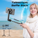 Promate MagSafe Compatible Foldable Selfie Stick with BT Remote Control | MagStick |