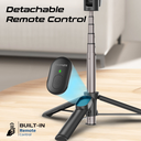 Promate MagSafe Compatible Foldable Selfie Stick with BT Remote Control | MagStick |